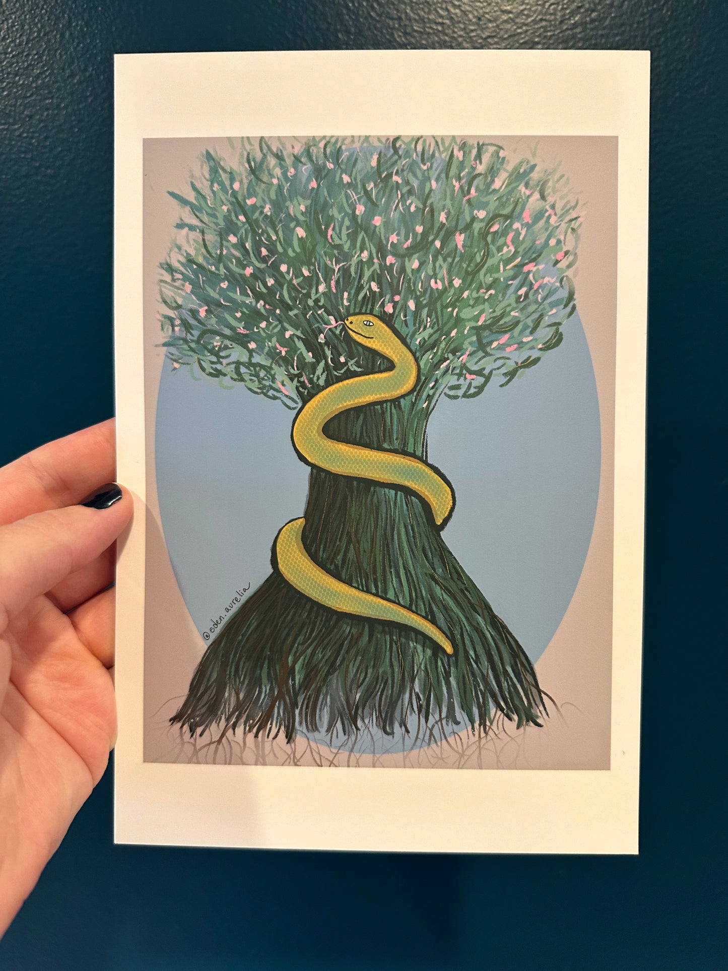 Yellow Snake in Tree