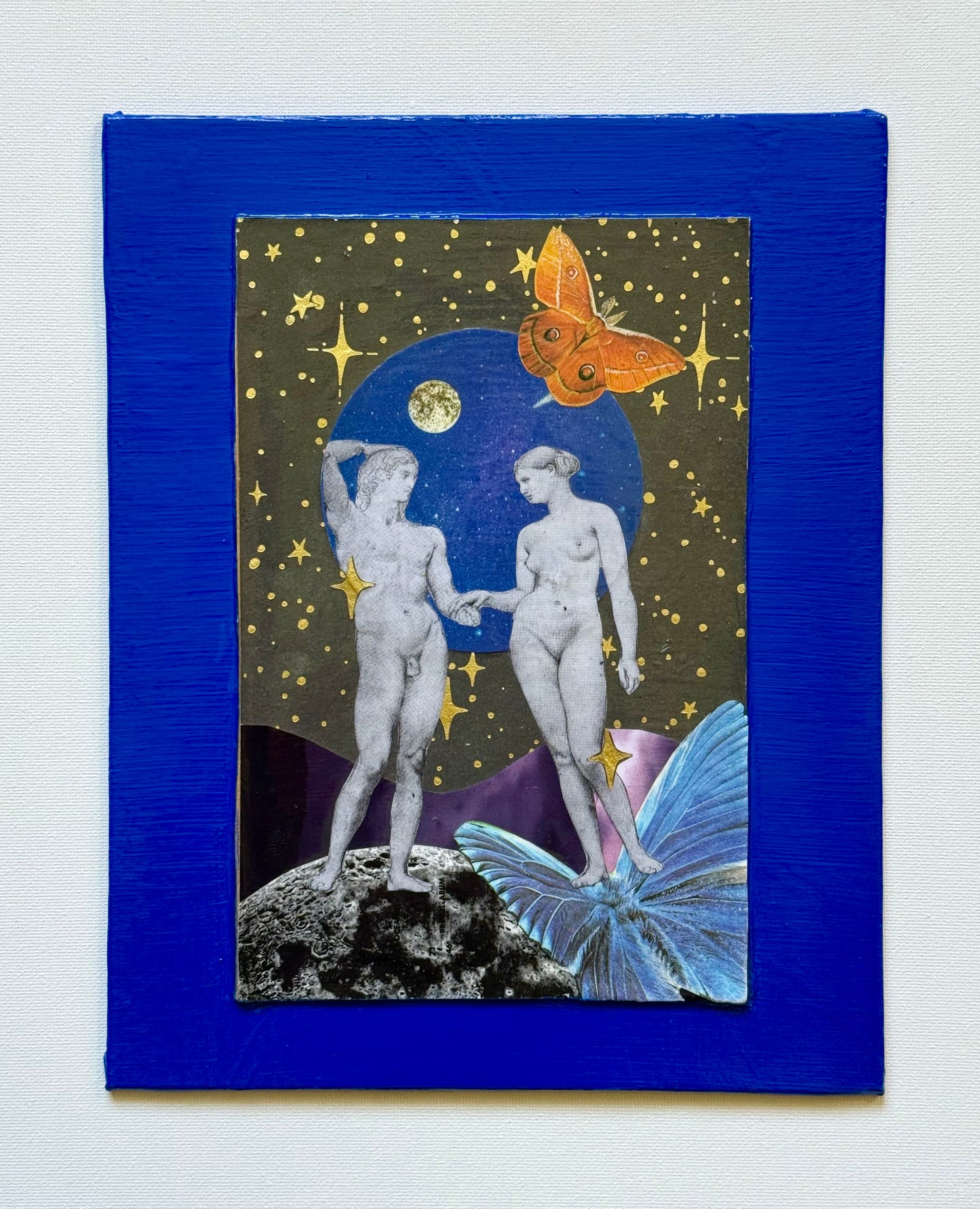 Lovers in Space, original collage