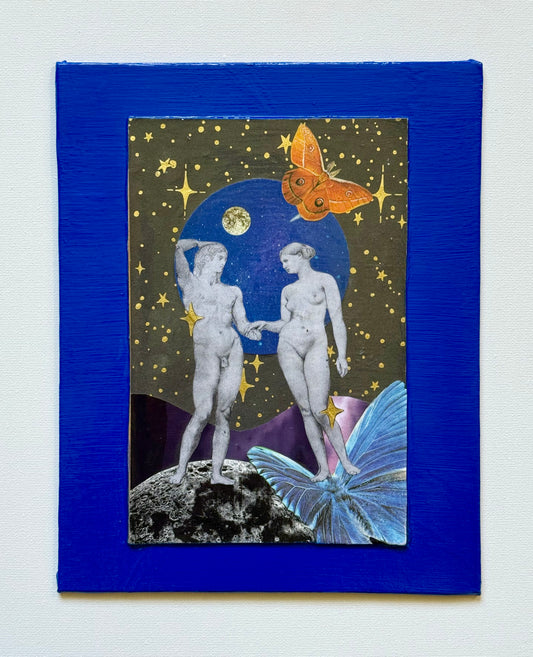 Lovers in Space, original collage