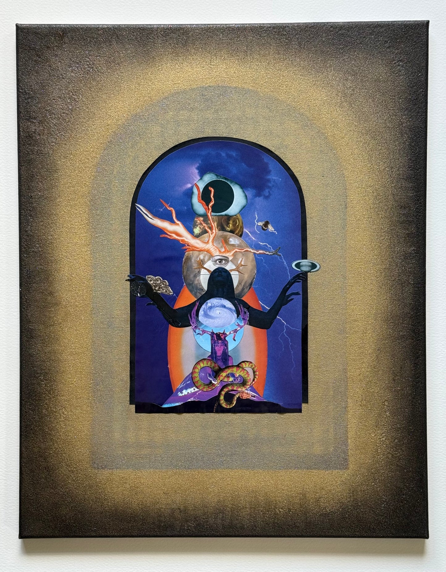 Triple Goddess, original collage