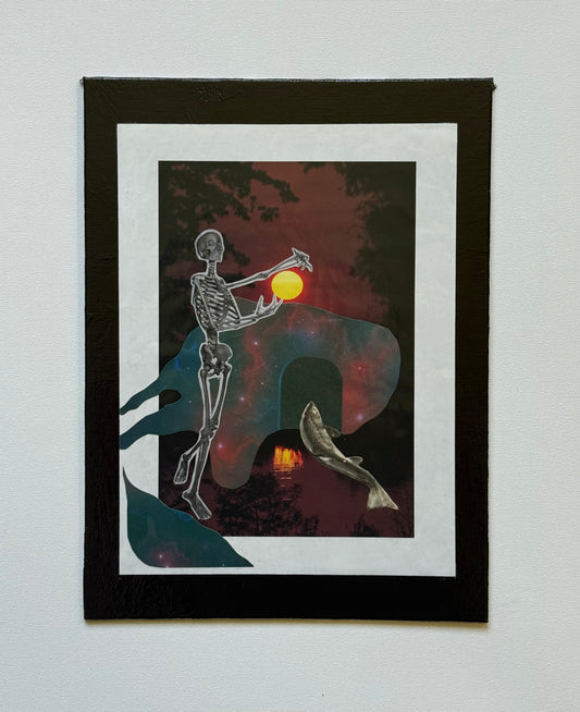 The Cave, original collage