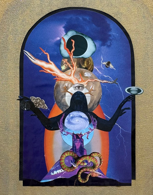 Triple Goddess, original collage